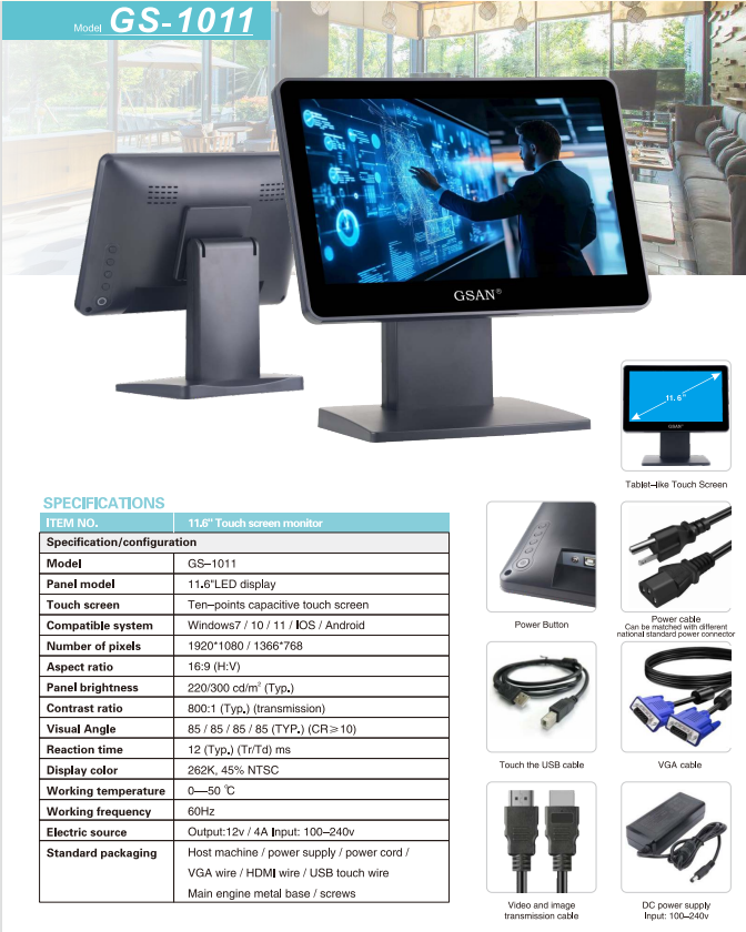 11,6 -Zoll -Monitor