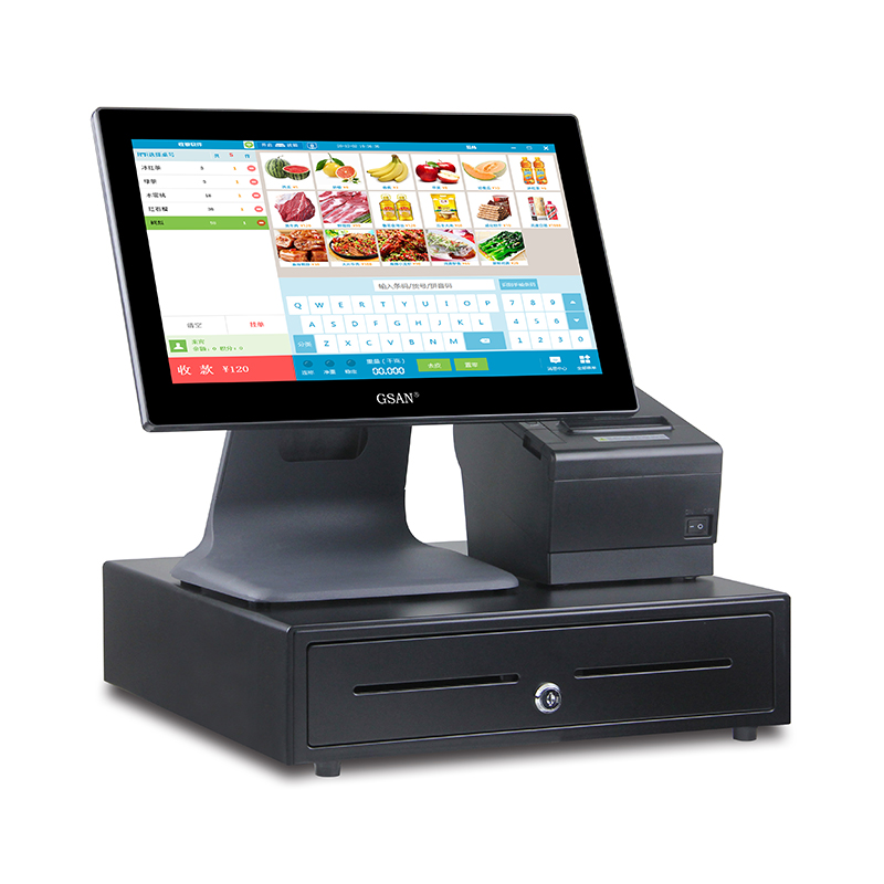 GS-A4 Complete Set Touchscreen POS Machine Point of Sale Terminalsystem zum Verkauf