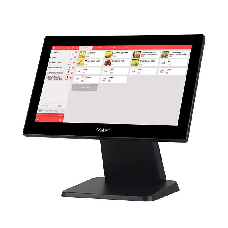 GS-A4 Complete Set Touchscreen POS Machine Point of Sale Terminalsystem zum Verkauf