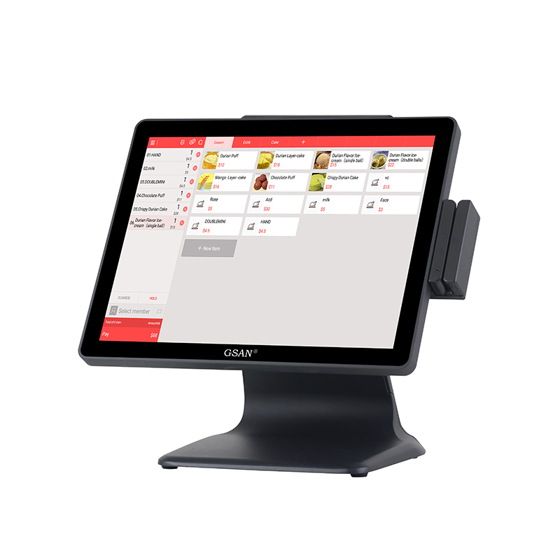 GS-A3 15 Zoll kapazitives Touchscreen-Kassensystem Desktop-Registrierkasse