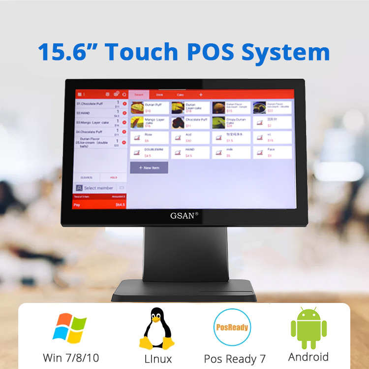 15,6'' Touchscreen-Kassensystem