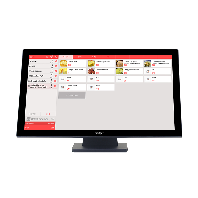 GS-Q3 27 Zoll kapazitiver Touchscreen-Industrie-PC-Desktop-Display