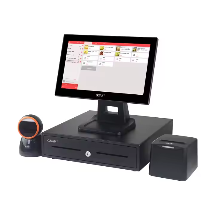 GS-A4 All in einem Touchscreen-POS-System Desktop-Registrierkasse-Maschine