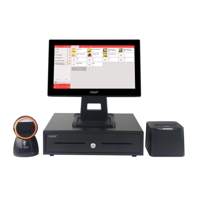 GS-A4 All in einem Touchscreen-POS-System Desktop-Registrierkasse-Maschine