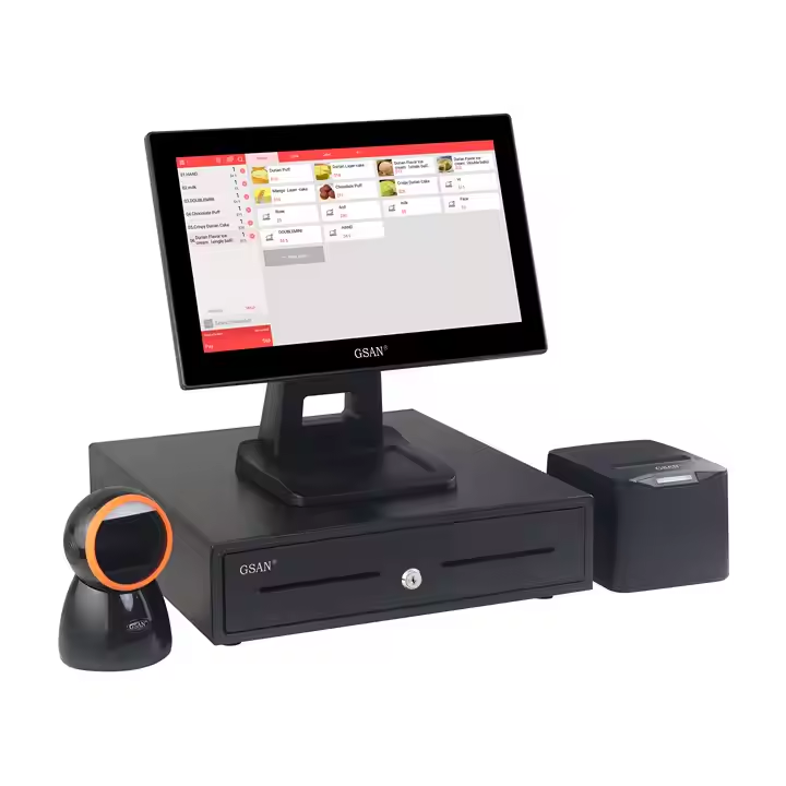 GS-A4 All in einem Touchscreen-POS-System Desktop-Registrierkasse-Maschine