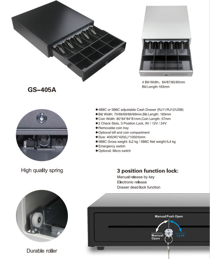 405A Bargeldschubladenvorteil