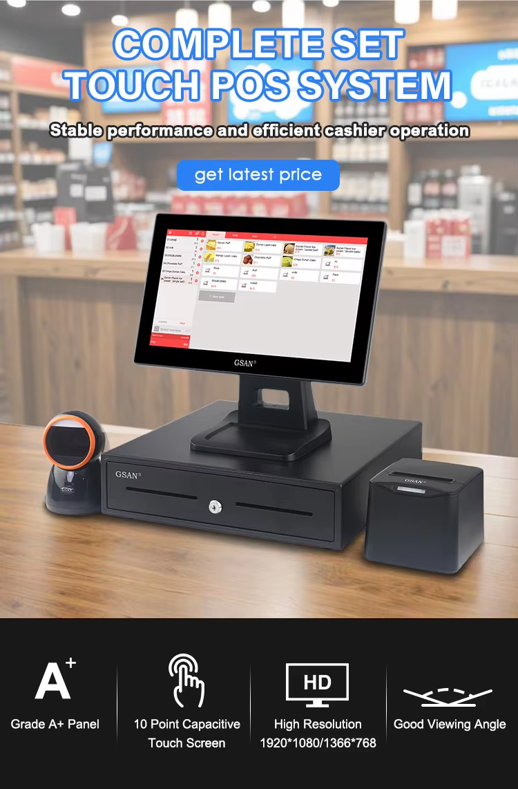 Komplett Set Touch Pos System 