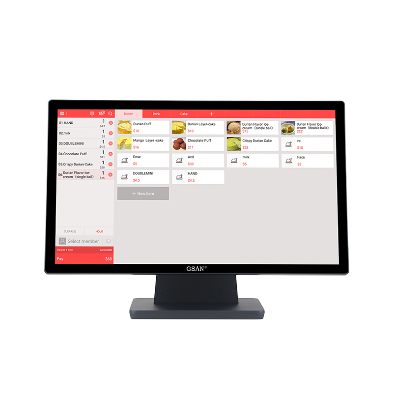 GS-A8 23,8-Zoll-Industrie-PC mit kapazitivem Touch-Display für die Industrie