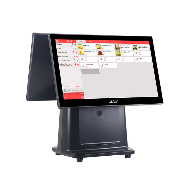 GS-3063 Windows System Terminal Dual Screen POS-Hardware für das Restaurant