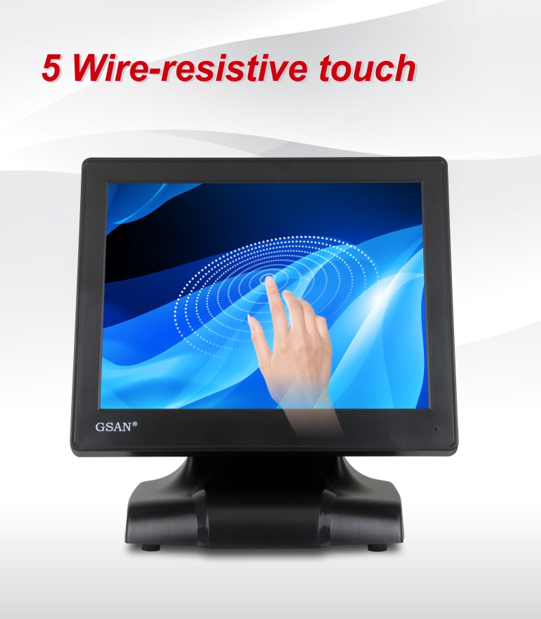 5-Draht-resistiver Touch-Monitor