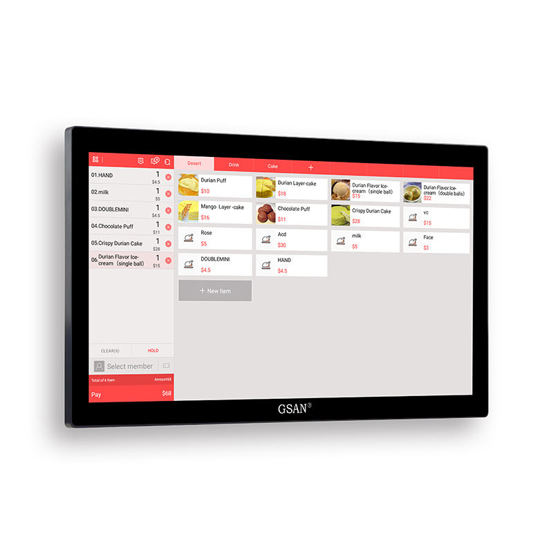GS-A7 All-in-One Windows 21,5'' Touchscreen-Kassensystem für Einzelhandelsgeschäfte