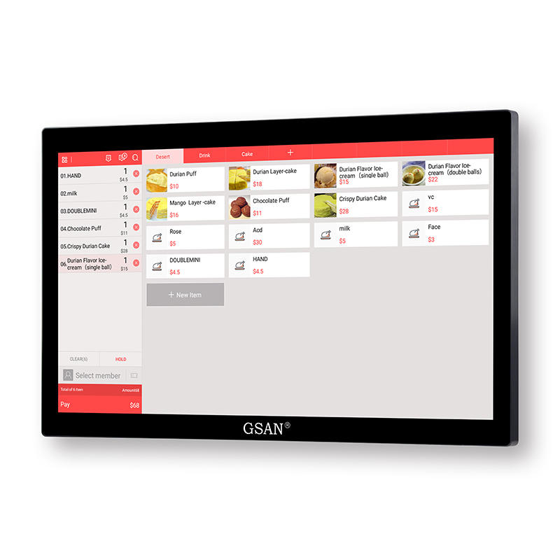 GS-A7 All-in-One Windows 21,5'' Touchscreen-Kassensystem für Einzelhandelsgeschäfte