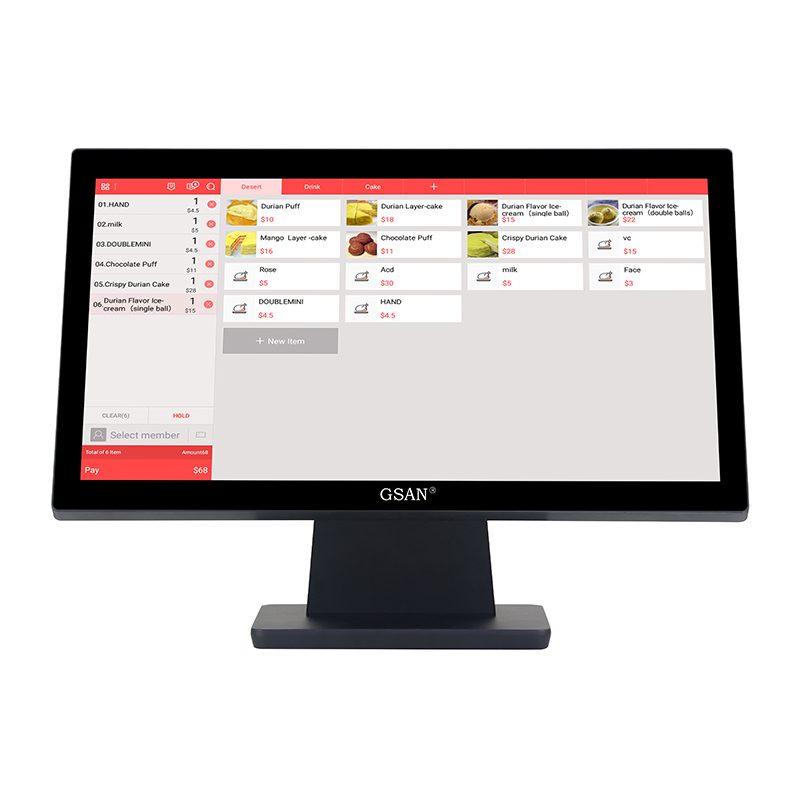 GS-A7 All-in-One Windows 21,5'' Touchscreen-Kassensystem für Einzelhandelsgeschäfte