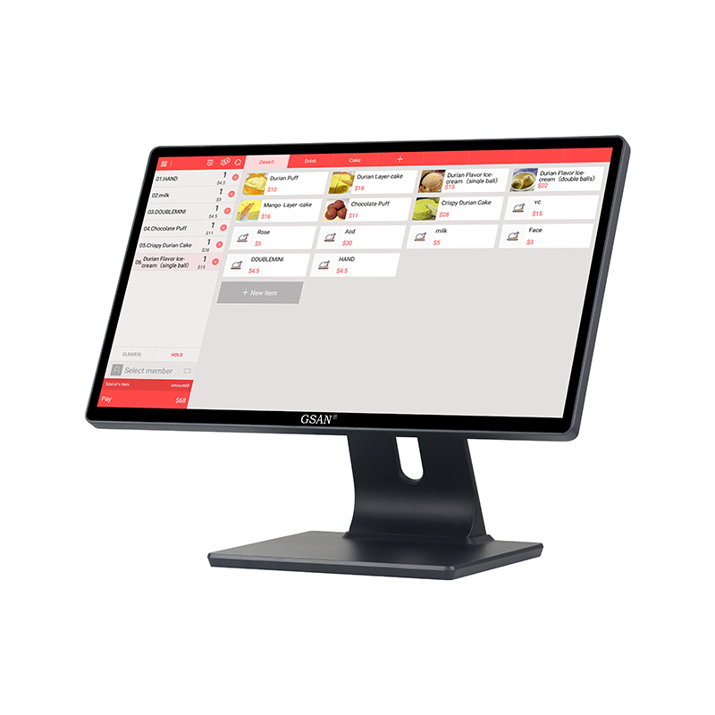 GS-A9 All-in-One ultradünnes 18,5-Zoll-Touchscreen-Kassensystem für Supermärkte